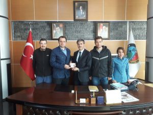 Bisikletli Gezginlerden Başkan Alemdar’a Ziyaret